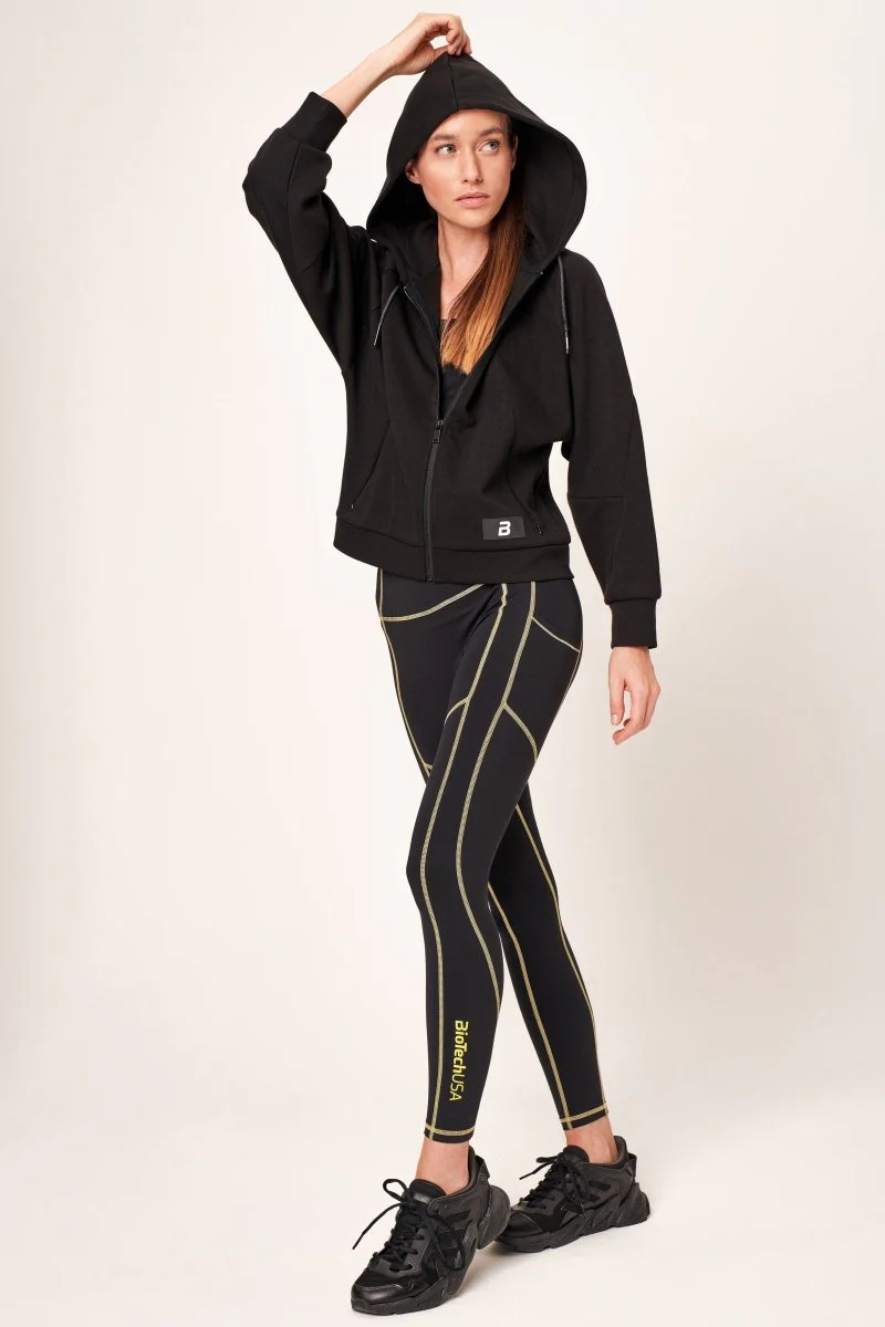 LUCY Bluza dresowa cropp z kapturem damska - Image 3